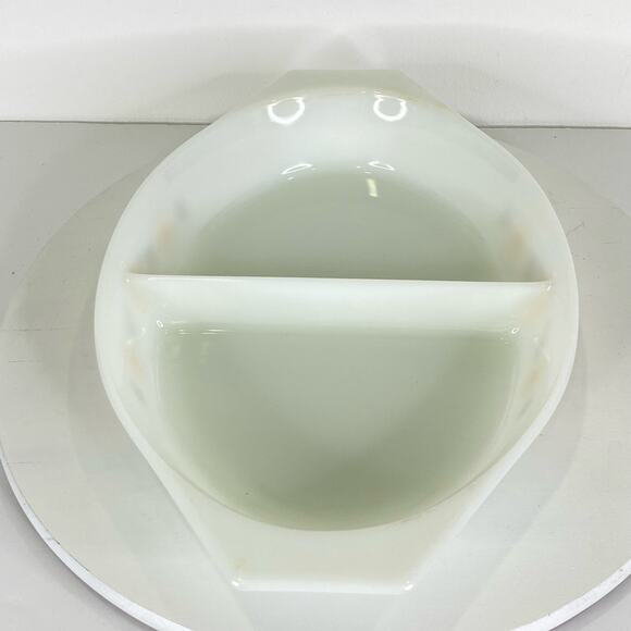 Vintage PYREX Town and Country 1.5 Quart Divided Oval Ovenware #13 Kitchenware - Picture 7 of 11